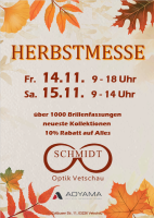 Hausmesse am 14.11. + 15.11.